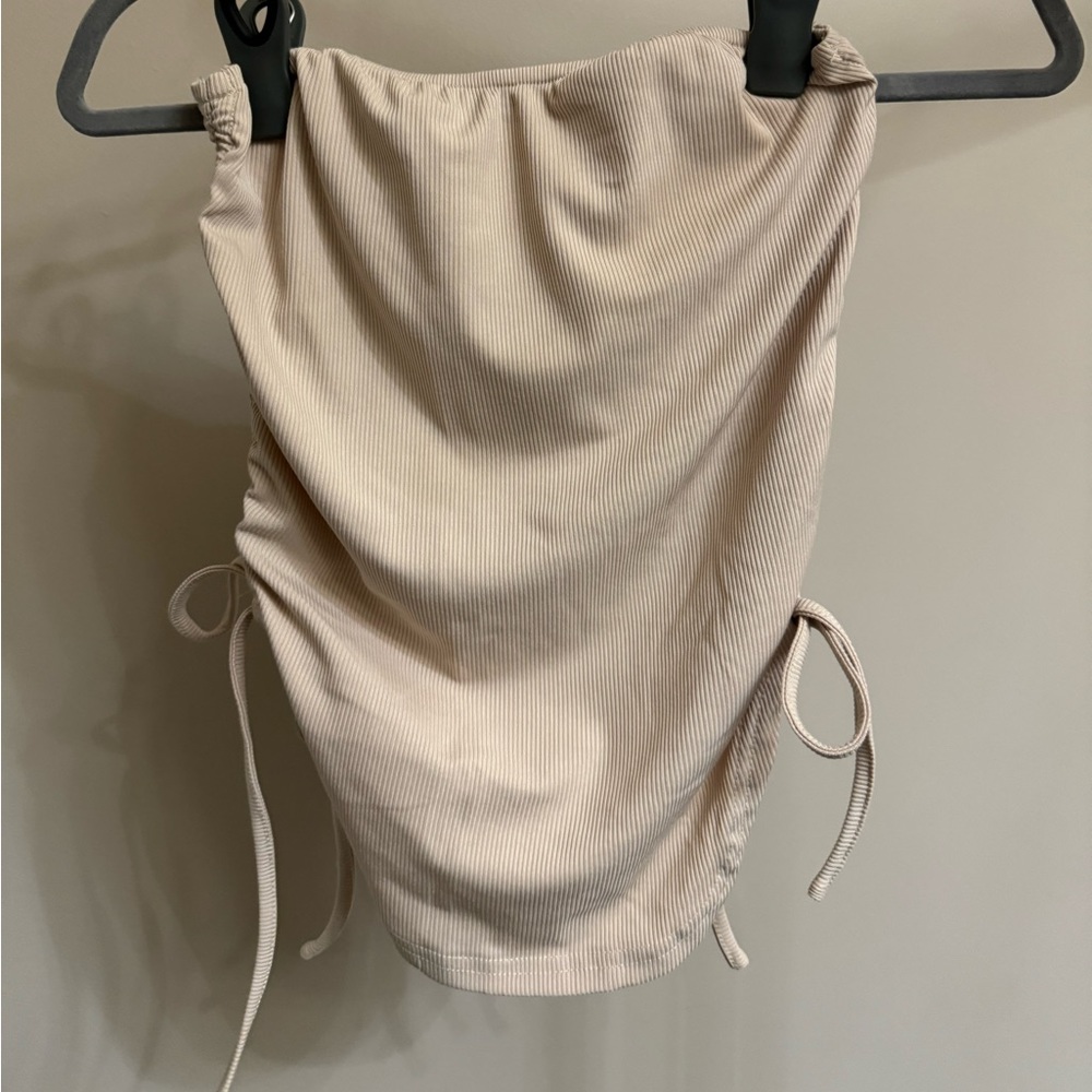 Bandeau Cream SHEIN Top XS